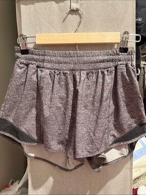 lululemon athletica Heather Gray Layered Athletic Shorts